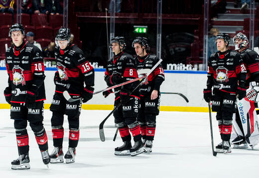 Malmö Redhawks spelare deppar
