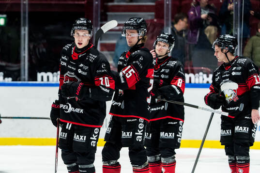 Malmö Redhawks spelare deppar