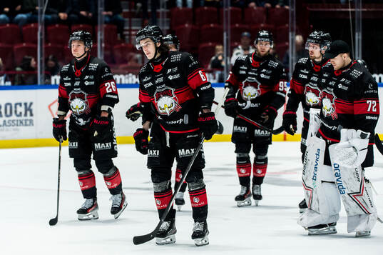 Malmö Redhawks spelare deppar