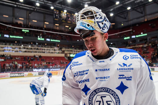 Leksands målvakt Marcus Gidlöf