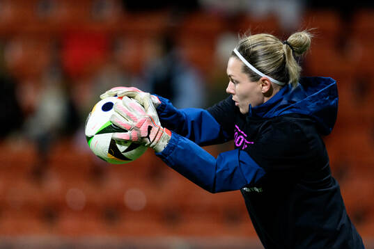 Goalkeeper Jennifer Falk of Sweden