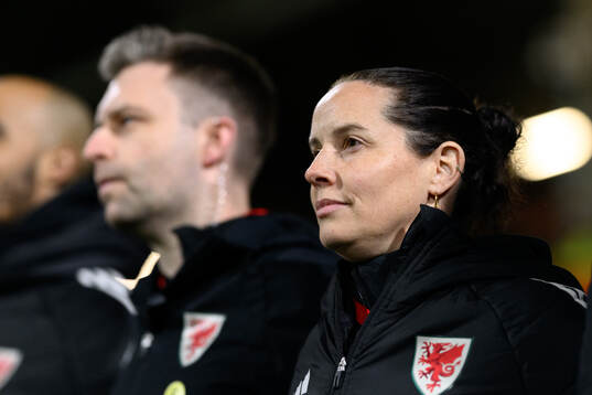 Head coach Rhian Wilkinson of Wales
