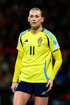 Stina Blackstenius of Sweden