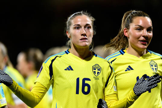 Filippa Angeldahl of Sweden celebrates