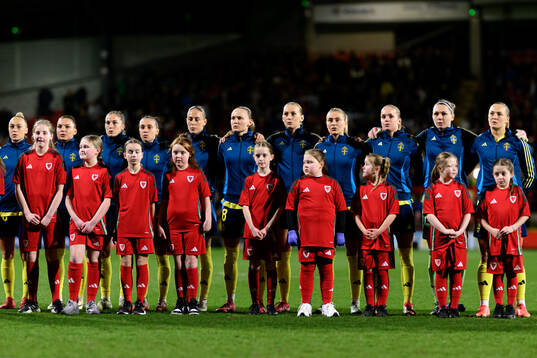 Players of Sweden at lineup