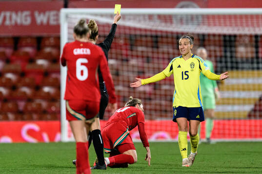 Julia Zigiotti Olme of Sweden reacts
