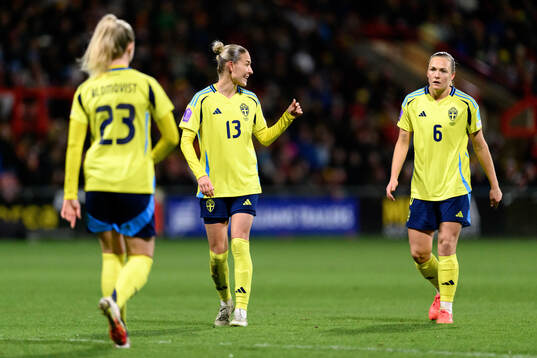 Emma Kullberg and Magdalena Eriksson of Sweden