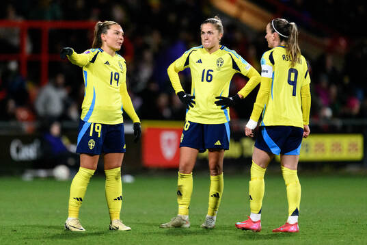 Johanna Rytting Kaneryd, Filippa Angeldahl and Kosovare