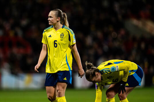 Magdalena Eriksson of Sweden looks dejected