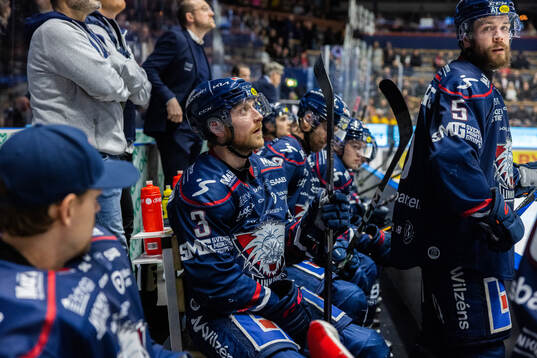 Linköpings Linus Hultström och Oscar Fantenberg deppar