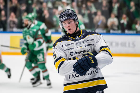 HV71s Victor Sjöholm deppar