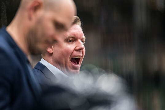 HV71s tränare Anton Blomqvist