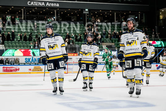 HV71s Henrik Borgström, Joseph Laleggia och Joona Luoto