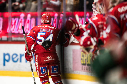 Timrås Jonathan Dahlén jublar