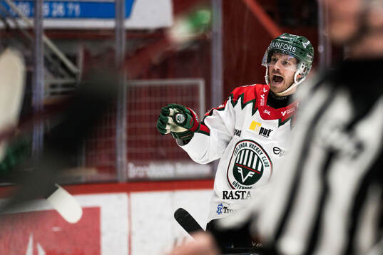 Frölundas Erik Thorell jublar