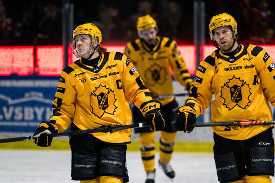 Skellefteås Jonathan Pudas och Oscar Lindberg deppar