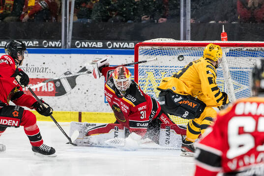 Skellefteås Martins Dzierkals gör 1-1 bakom Luleås