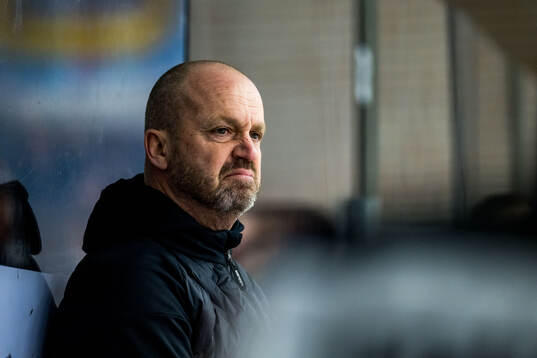Karlskronas tränare Peter Johansson deppar