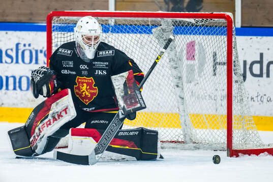 Alvesta SKs målvakt Algot Persson