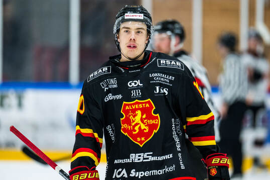 Alvesta SKs Gabriel Melin deppar
