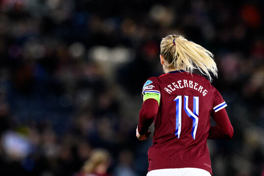 The back of Ada Hegerberg of Norway