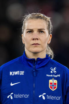Ada Hegerberg of Norway line up