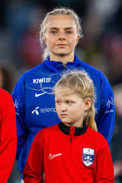Emilie Woldvik of Norway line up
