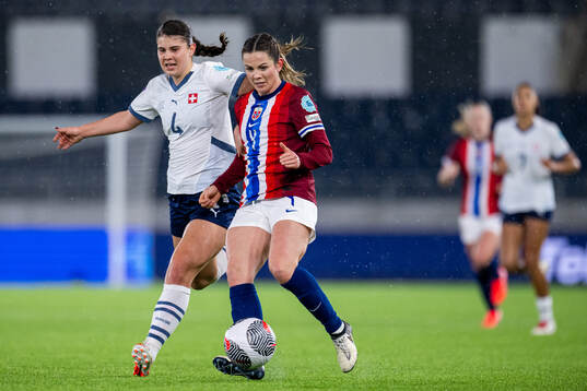 Noemi Ivelj of Switzerland and Tuva Hansen of Norway
