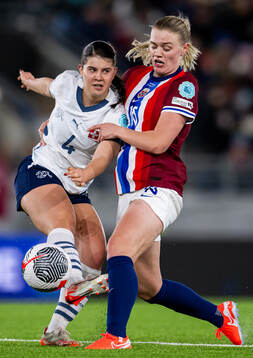 Noemi Ivelj of Switzerland and Mathilde Harviken of Norway
