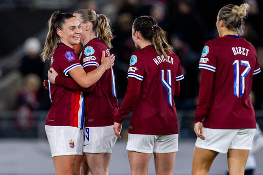 Vilde Bøe Risa of Norway celebrates