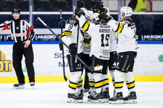 Västerås spelare jublar