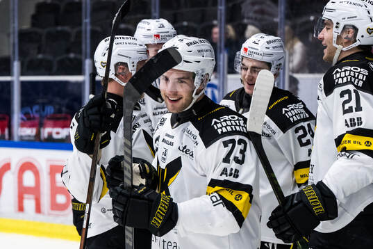 Västerås Anton Gradin jublar
