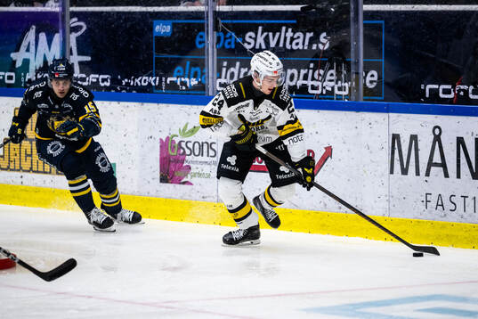 Södertäljes Albin Carlson och Västerås Joel Kant