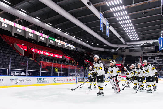 Västerås spelare jublar