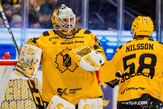 Skellefteås målvakt Gustaf Lindvall