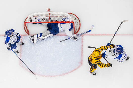 Leksands målvakt Mantas Armalis och Skellefteås Martins