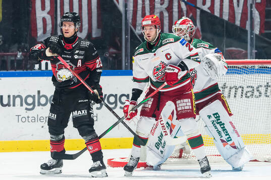 Malmö Redhawks Christoffer Forsberg och Modos David