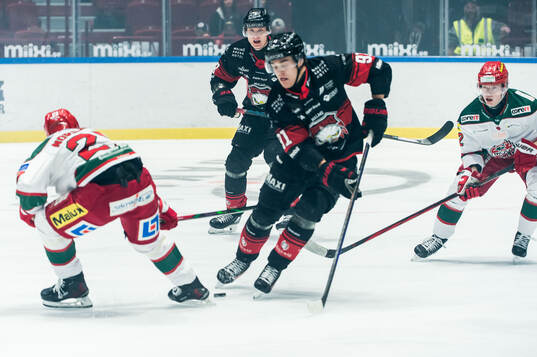 Malmö Redhawks Axel Sundberg och Modos Mattias Norlinder
