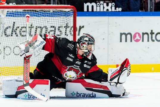 Malmö Redhawks målvakt Marek Langhamer