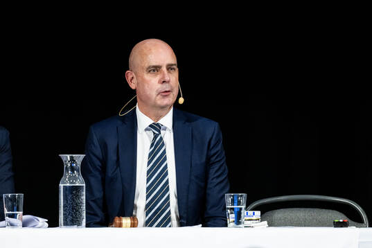 Mötesordförande Anders Strid