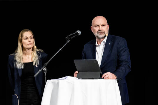 Vice ordförande Teresa Utkovic och klubbdirektör Håkan