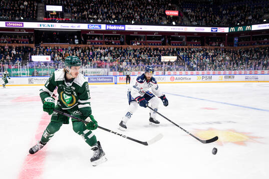 Färjestads Joakim Nygård och Linköpings Oscar Fantenberg