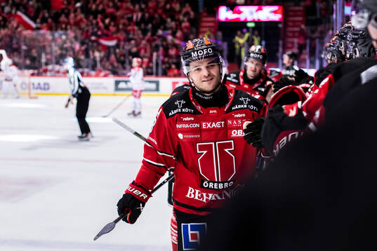 Örebros Ruben Rafkin jublar vid 3-2