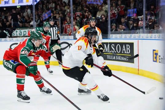 Frölundas Jacob Peterson och Brynäs Michal Svrcek