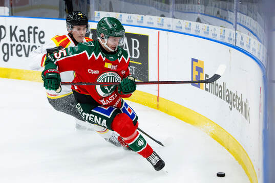 Brynäs Theo Lindstein och Frölundas Arttu Ruotsalainen