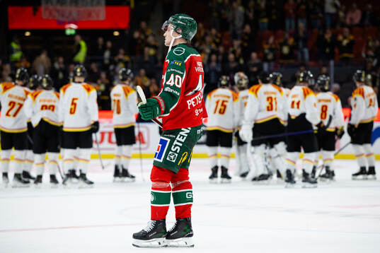 Frölundas Jacob Peterson deppar