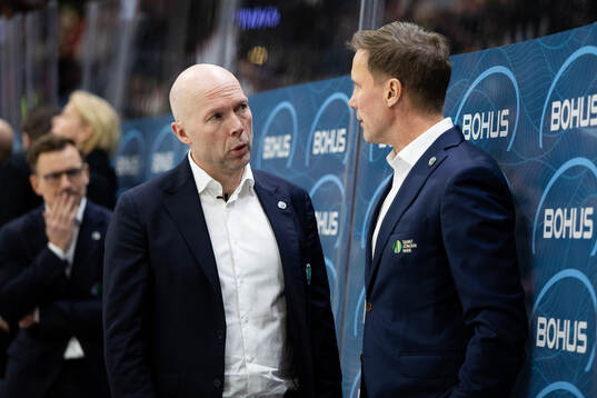 Frölundas assisterande tränare Anders Burström och