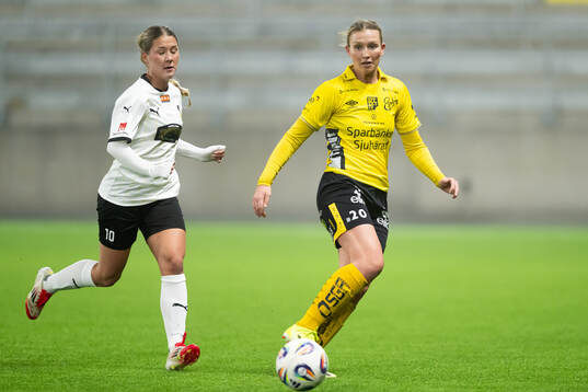 Häckens Emilia Migas och Elfsborgs Selma Berggren