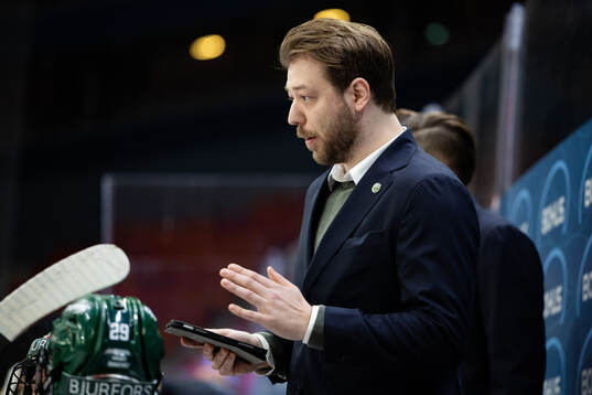 Frölundas assisterande tränare Marcus Anselm