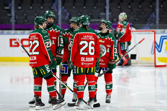 Frölundas Andrea Dalen, Alva Johnsson, Paula Bergström,